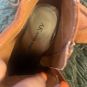 Anne Klein Brown Ankle Boots